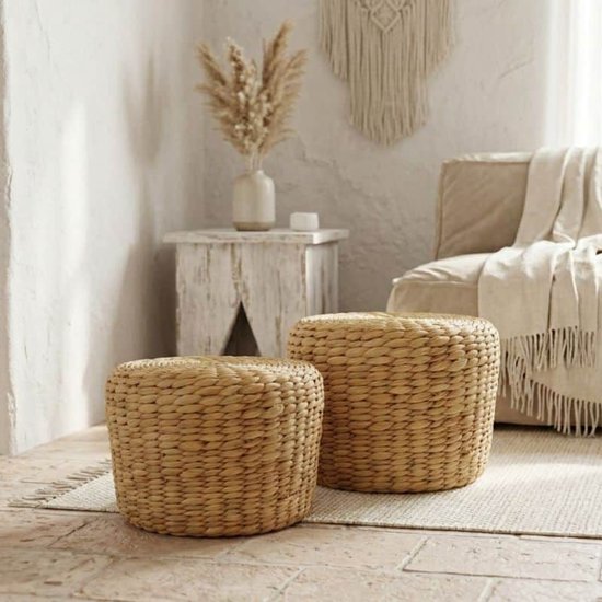 Pouf en jacinthe d'eau M - 4shine