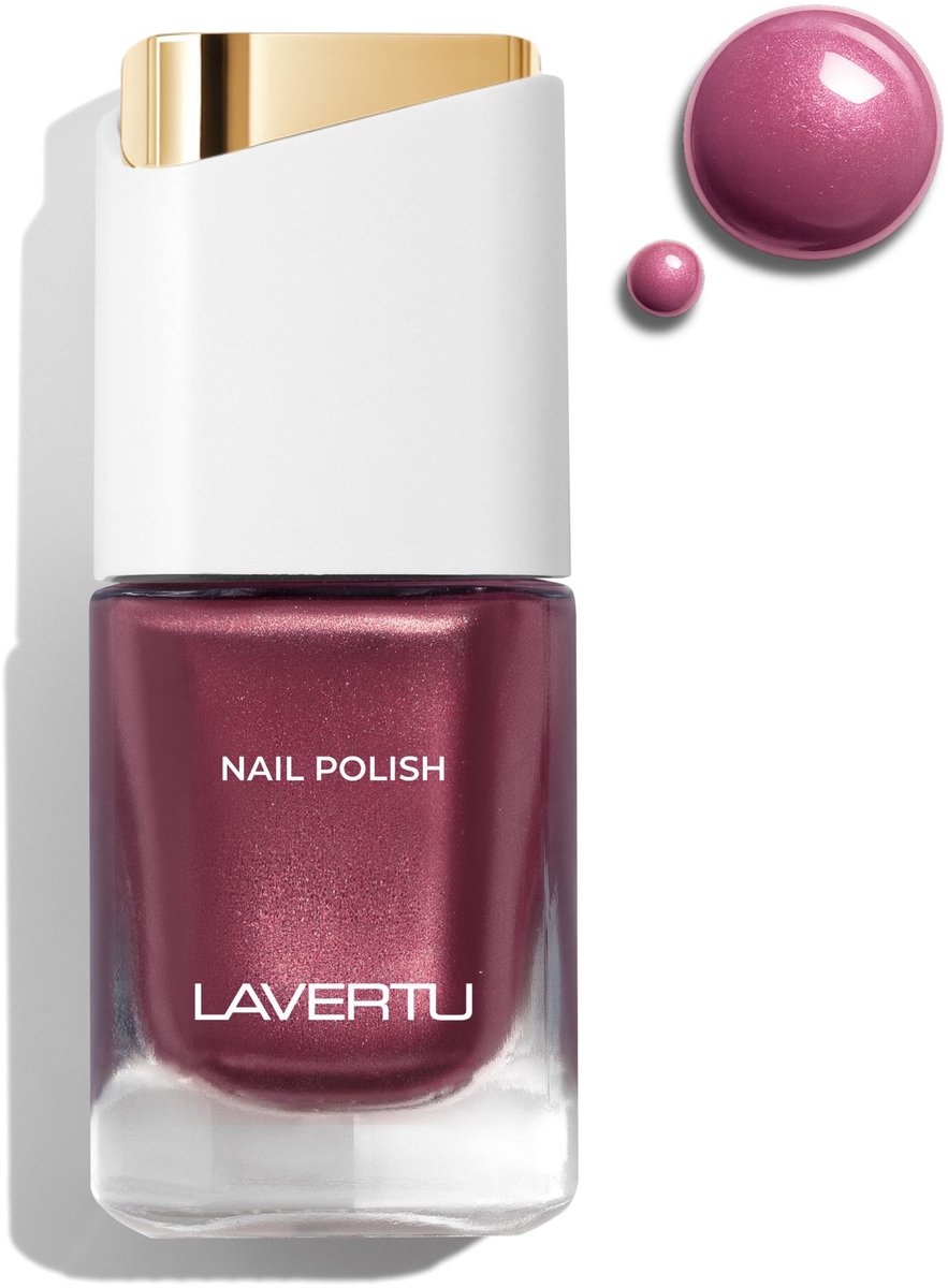 LAVERTU Nagellak Unique – 22 Suntan Rose - Langhoudende Vegan Nagellak met Glanzende Finish – Sneldrogend & Verzorgend – 10 ml