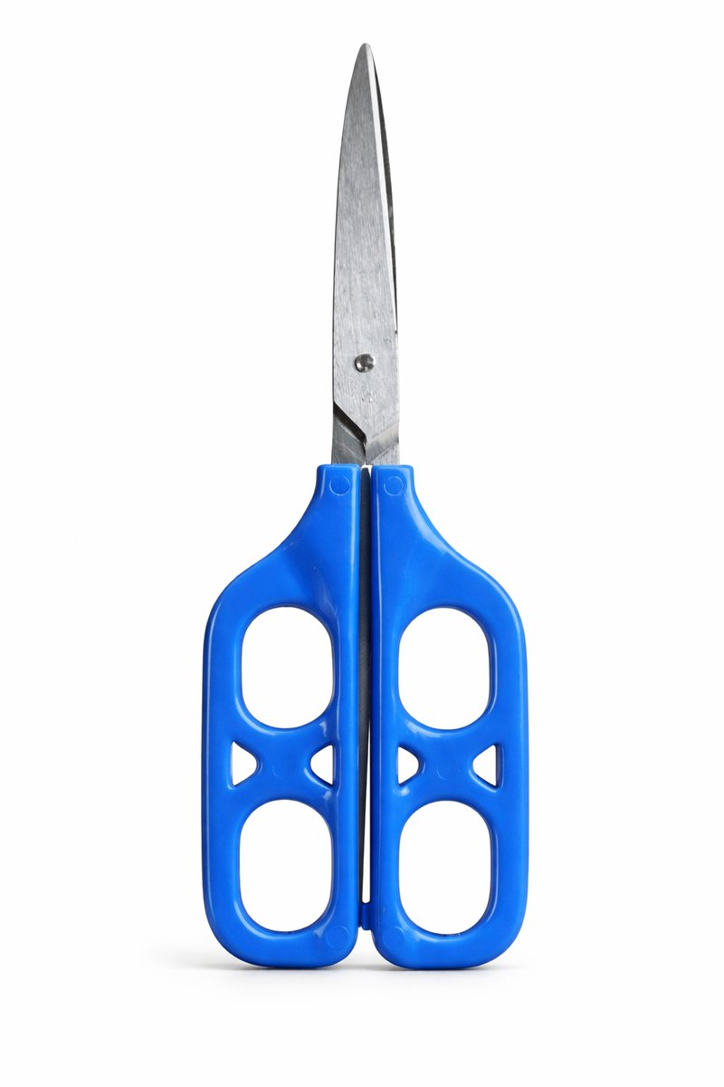 Vitility - Schaar - Eenvoudige Grip - Dubbele handvat - 75mm - Spits - Rechtshandig