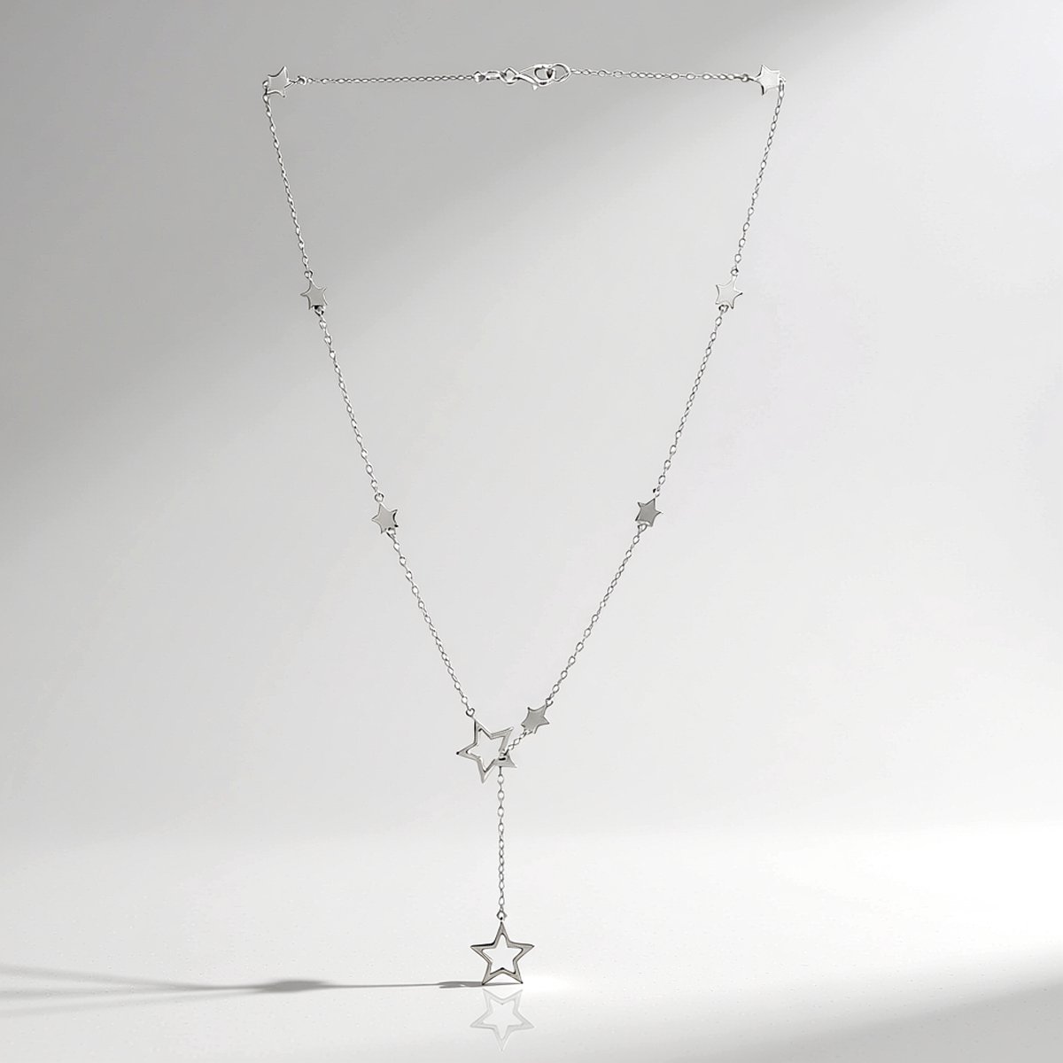 Ster Motief Sterling Zilver Ketting