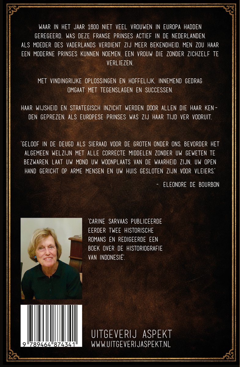 Louise de Coligny, weduwe van Oranje - back cover