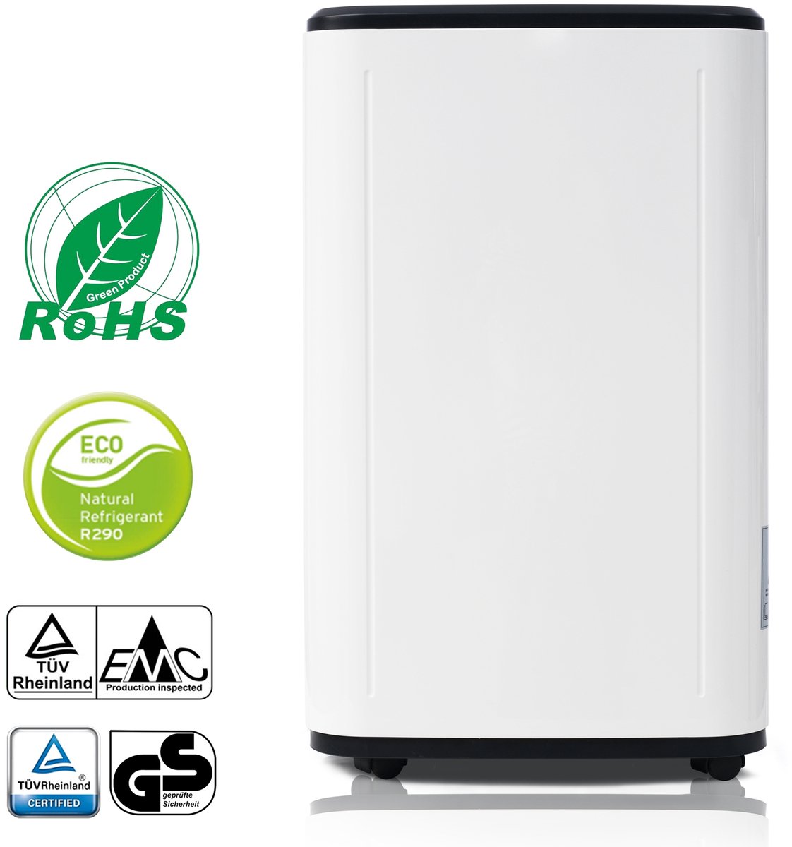 Merdoo Luchtontvochtiger en luchtreiniger - 25L/Dag Krachtige Ontvochtiger met 6L Reservoir - ruimtes tot 26m² - 3-in-1 Multifunctioneel - Tegen Muffe Geuren & Vochtproblemen - Ideaal voor Woonkamer, Badkamer & Kelder - Digitaal LED Display - Wit