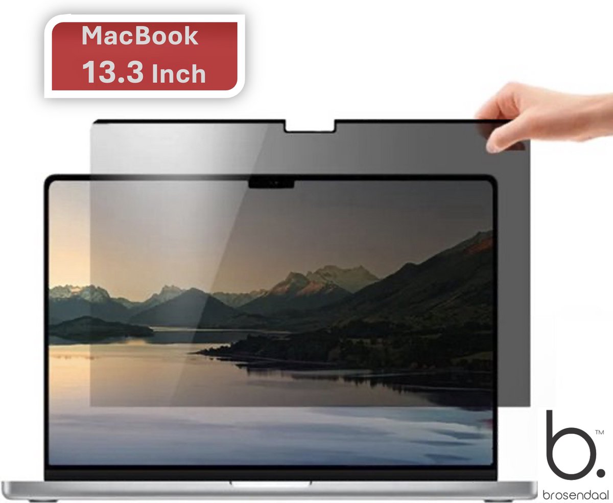 Brosendaal Privacy Screen geschikt voor MacBook - Privacy Screenprotector - Magnetische bevestiging - MacBook 13 inch