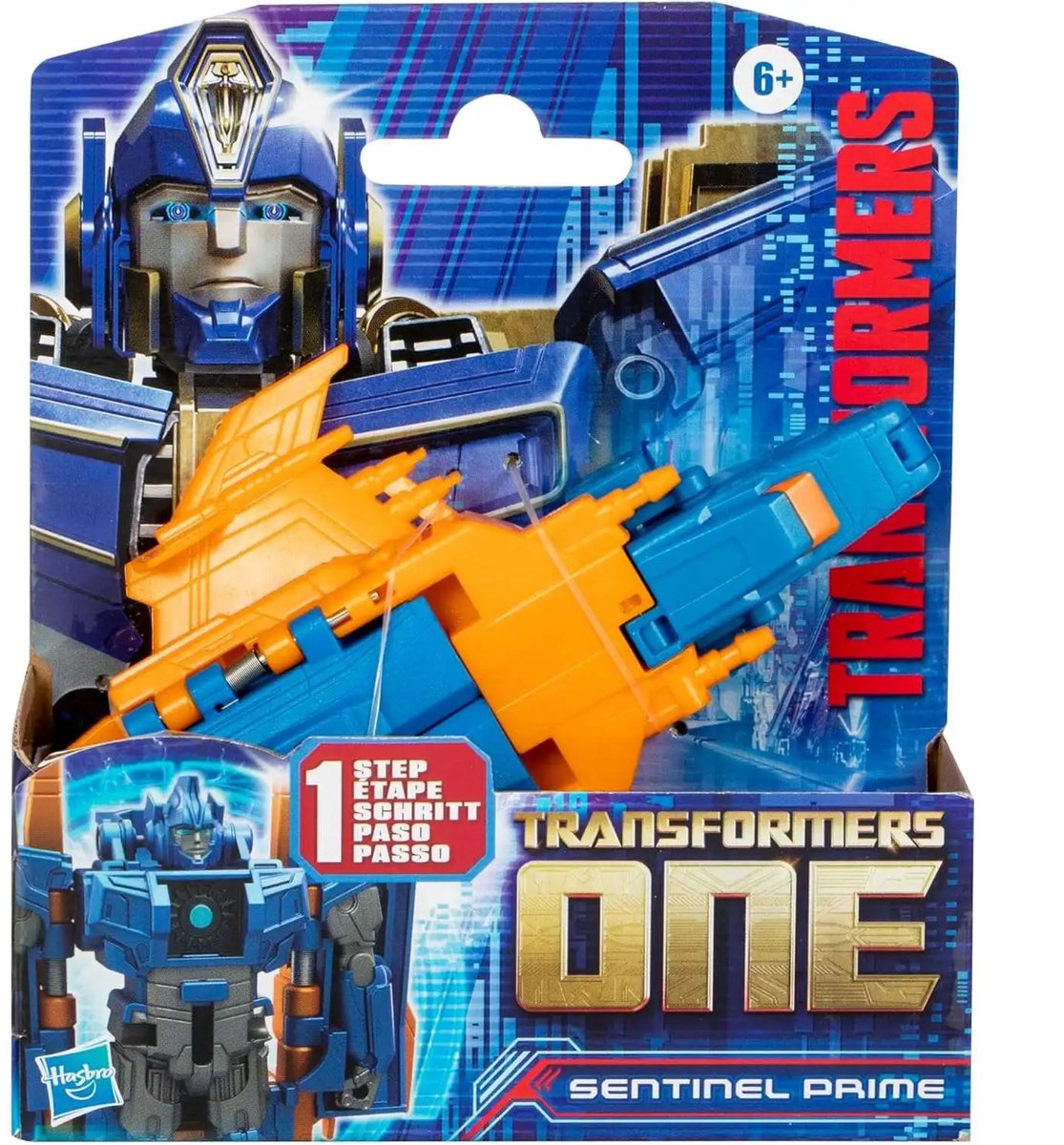 Transformers Cog Changer Sentinel Prime - 10 cm actiefiguur - 2 in 1 transformatie - Blauw
