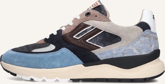 Floris Van Bommel Sfm-10154 The Baskets pour femmes - Daim - Homme - Blauw - Pointure 40⅔