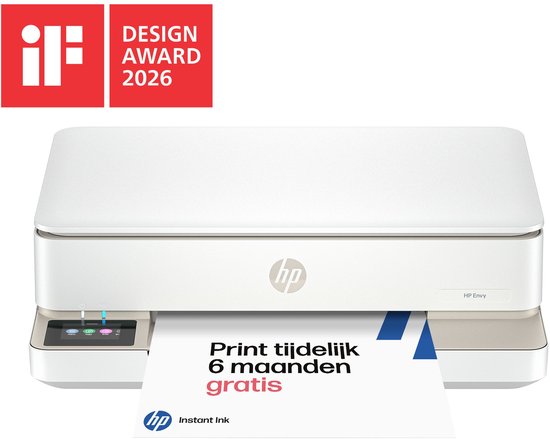 HP ENVY 6120e - All-in-One Inkjetprinter - Geschikt voor Instant Ink - Beige