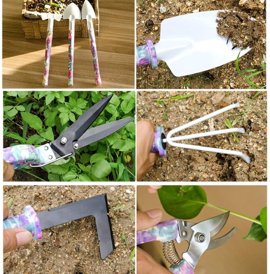 Allecto - tuinset met ergonomische handgrepen, inclusief gereedschap, plantenspuit en opbergkoffer - perfect voor tuinieren en cadeau van Allecto — afbeelding 4