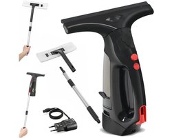 RONN® Raamzuiger - Raamwisser - Raamwasser Auto - Raamtrekker - Zwart - ‎10cm x 15cm x 44cm