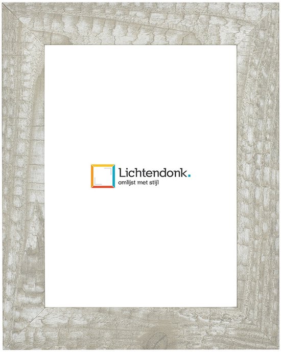 Cadre photo - Wit Charbon de bois - Format photo 50x70 - ACRYLITE® antireflet - Art.no. 10109921750703