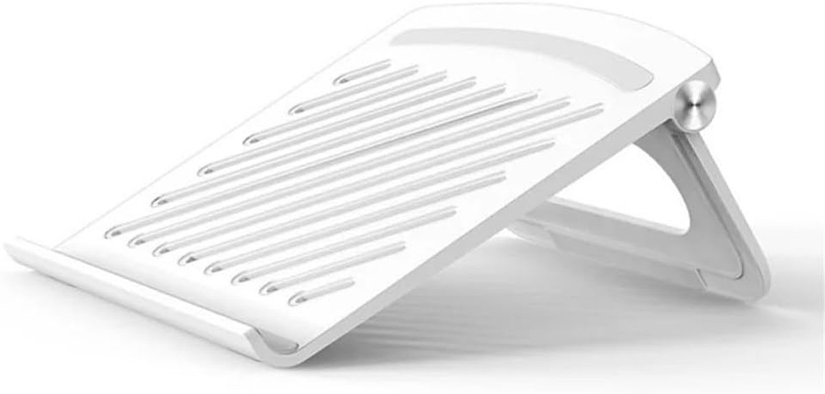 1 Stuk Laptopstandaard - Verstelbaar & Ergonomisch - Tot 17 Inch - Bureau & Thuiswerkplek - Wit