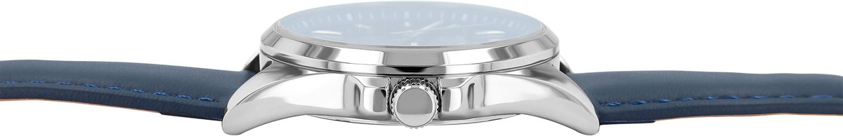 JUST WATCH herenhorloge echt leer datumweergave