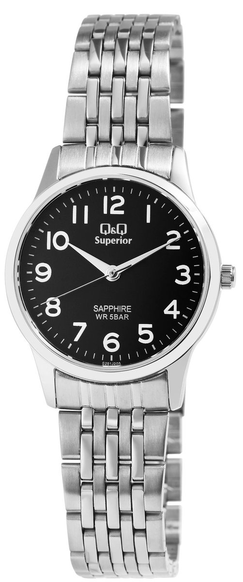 QQ dameshorloge roestvrij staal S281J005Y QQ Superior dameshorloge, roestvrij staal, saffierglas, 5