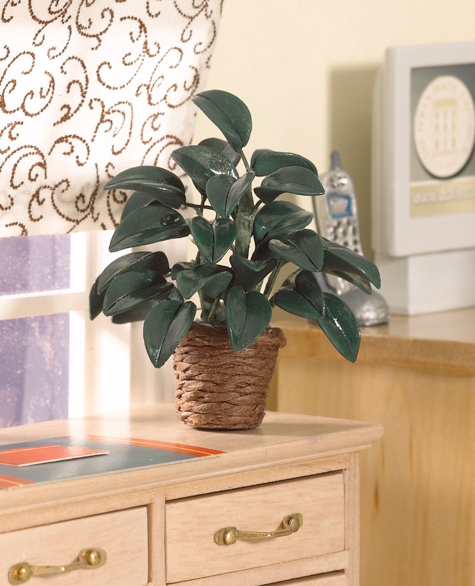 Rubber Plant 1:12 Poppenhuis – Streets Ahead S-A 2904 – Miniatuur Kamerplant