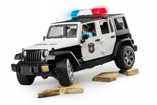 Bruder 2526 Jeep Wrangler Unlimited Rubicon politieauto met politieman
