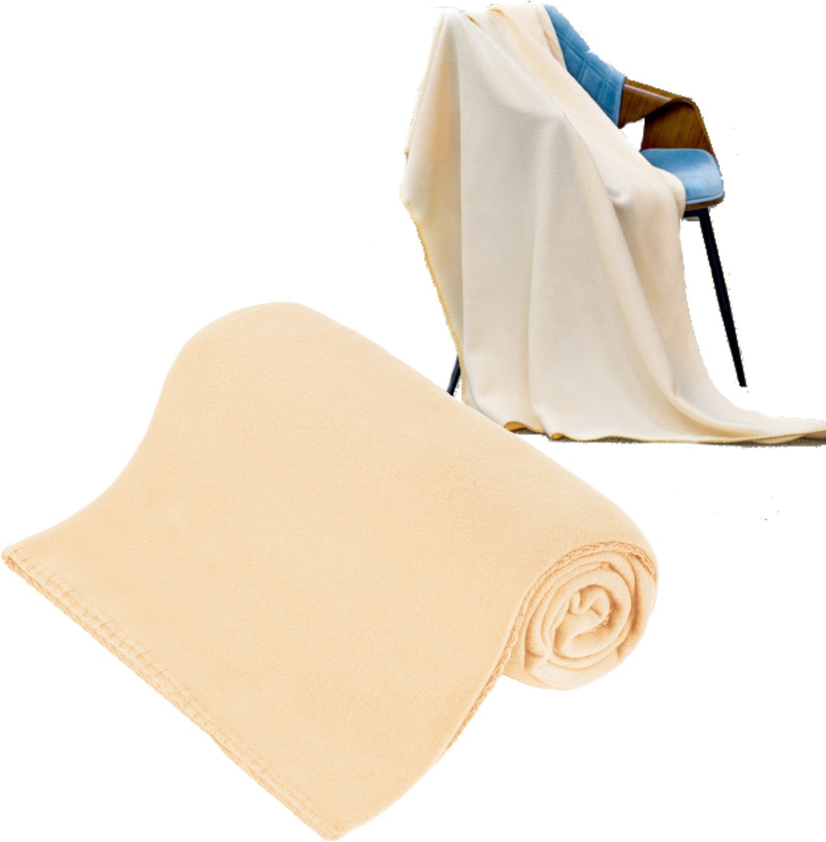 Teesa - Fleece Deken - Grijs - 130x150 cm