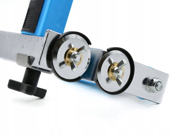 GEKO Dubbelzijdige plaatensnijder - Precieze sneden - 38 mm mes - Instelbare breedte
