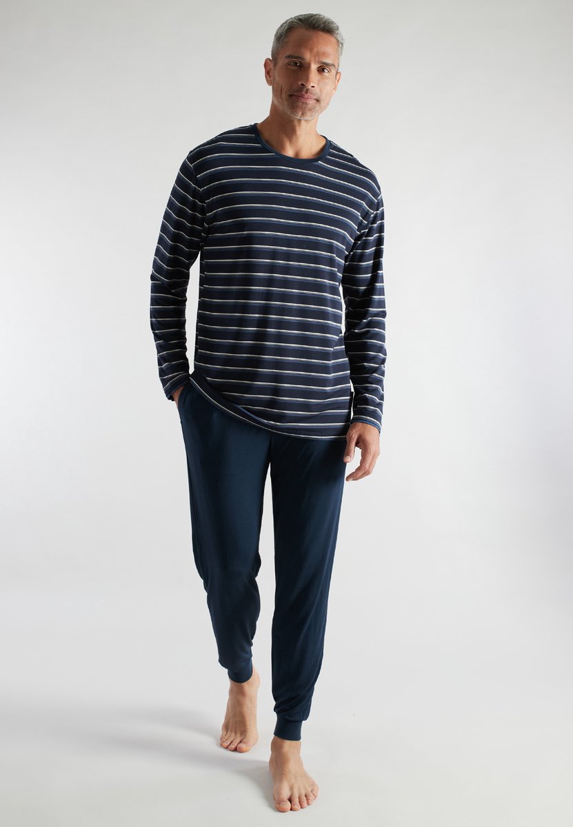CECEBA Bamboo - Heren Pyjama lange broek - Blauw