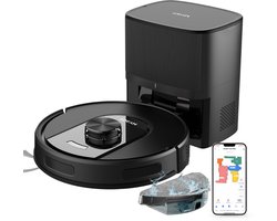 MYBOT X10 PRO - Robotstofzuiger Met Dweilfunctie - 6000PA Zuigkracht - Ideaal voor Huisdierharen – Laad- & Leegstation – LiDAR Navigatie