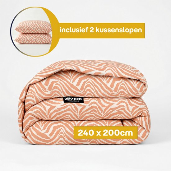 Dekbed-Discounter - EazySleep Dekbed Zonder Overtrek 240 x 200 cm - Wasbaar dekbed - Wasbaar op 40 graden - All season dekbed - Thin Bow