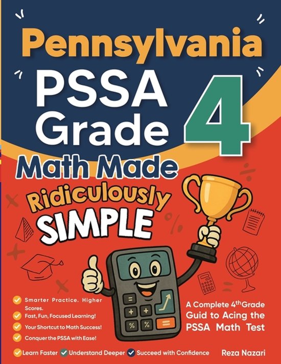 Pennsylvania PSSA Grade 4 Math Made Ridiculously Simple - cover