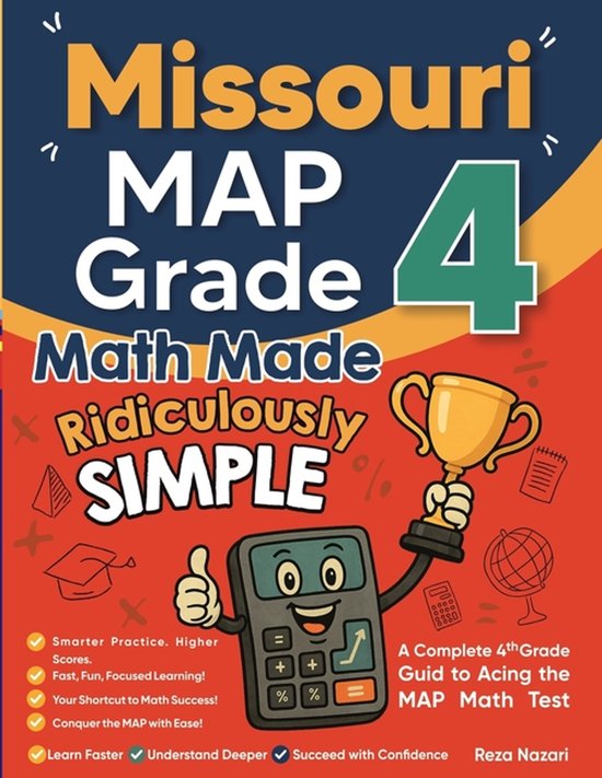 Missouri MAP Grade 4 Math Made Ridiculously Simple - cover