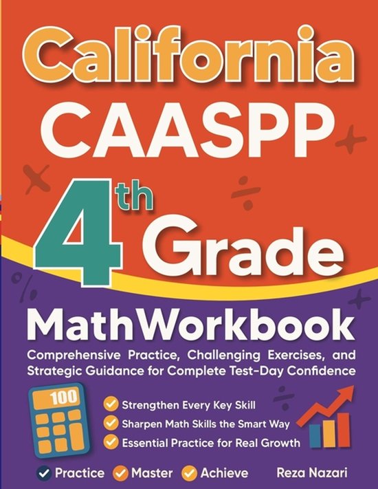 California CAASPP Grade 4 Math Workbook - cover