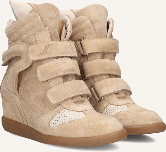 Baskets compensées Bronx pour femmes Jae-yy à triple bride en daim beige