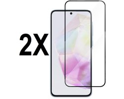 Screenprotector - geschikt voor Samsung Galaxy A54/S23 FE - FULL COVER - Tempered glass screen protector geschikt voor Samsung Galaxy A54/S23FE - glasplaatje - 2 stuks