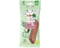 VEGDOG Dentals XL - Extra Lange Vegan Dental Kauwstaven - Tapioca & Biet - Gebitsverzorging voor Grote Honden