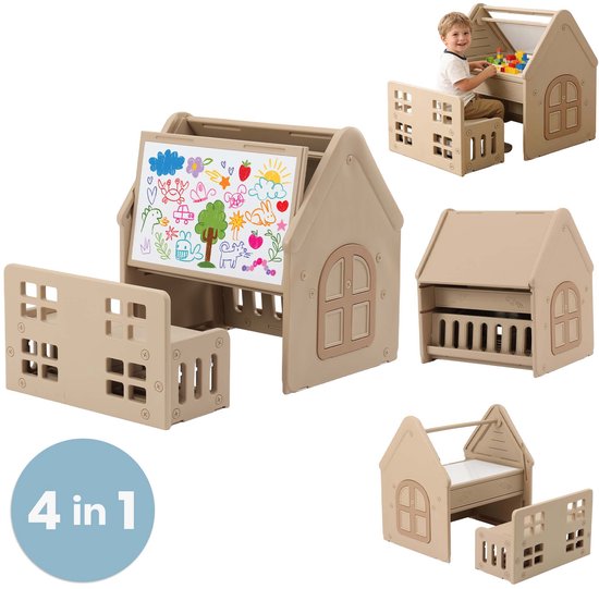 ComfyKidz Multifunctioneel Speel- en Leerhuis - Speelhuis - Speelhuisje - Vanaf 3 Jaar