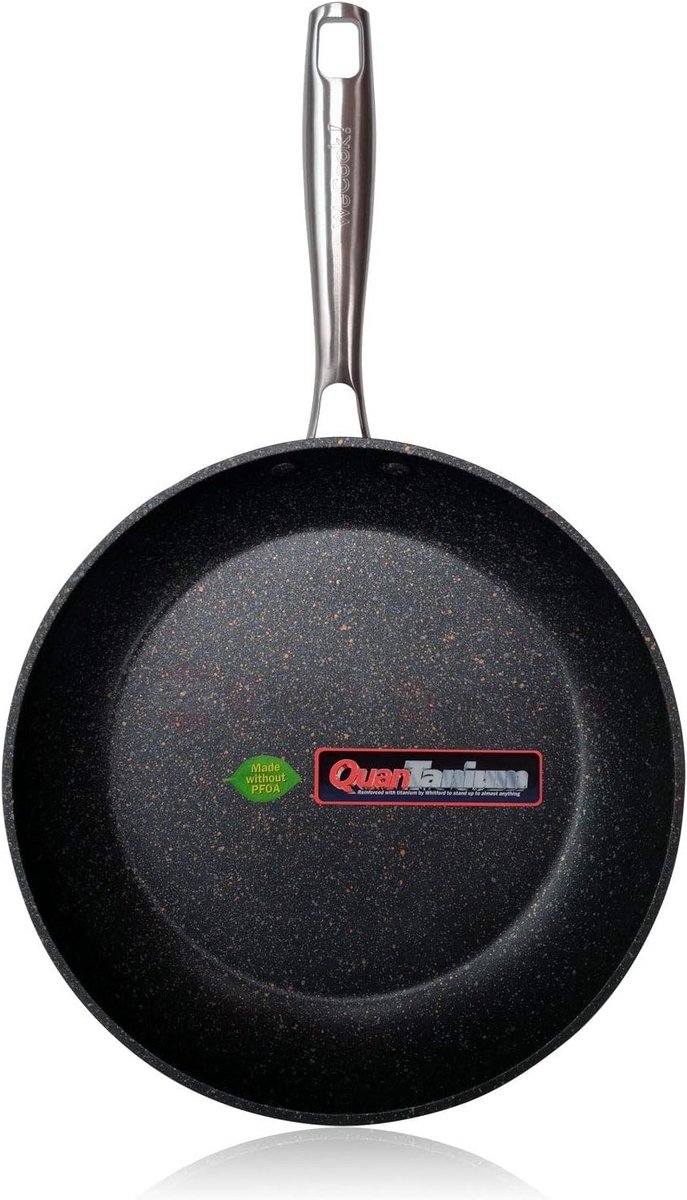 Koekenpan - Antiaanbakpan - Dagelijks Koken - Volledige Inductiebodem - 28 cm - Zwart