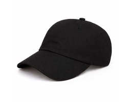 6 Panel Cap – Crew - 100% Katoen – Verstelbaar met Sliding Closure – Zachte Dunne Baseball Cap – Unisex - Zwart 6 Panel Cap – Crew - 100% Katoen – Verstelbaar met Sliding Closure – Zachte Dunne Baseball Cap – Unisex - Zwart