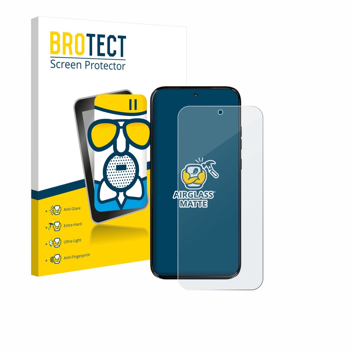 BROTECT - Screenprotector voor Motorola Moto G67 - Folie Beschermfolie Beschermglas matte