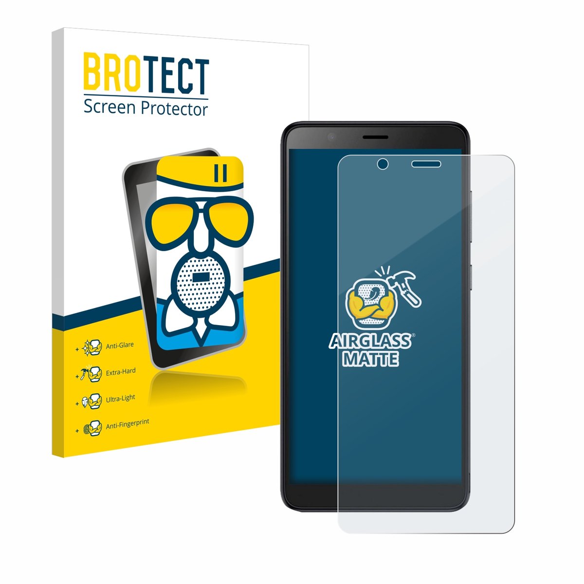 BROTECT - Screenprotector voor ZTE Blade A32 - Folie Beschermfolie Beschermglas matte