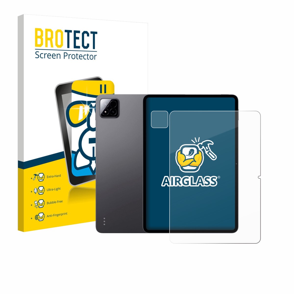 Screenprotector voor Xiaomi Pad 7 Pro (Voor+Camera) Beschermglas transparant