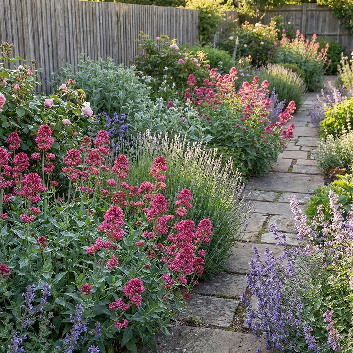 Bloomique - Set van 6 - Centranthus Ruber Coccineus - Spoorbloem - Rijkbloeiend - Bijen- en vlindervriendelijk - Winterhard - Vaste plant - 10-20 cm hoog - 9 cm pot