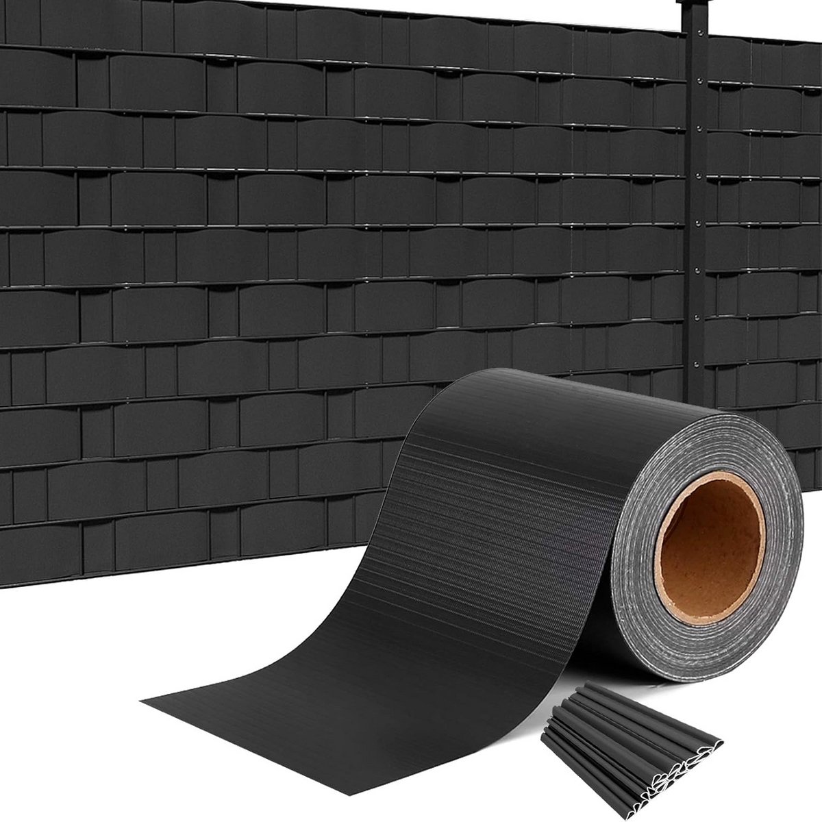Zichtstroken PVC voor Hekwerk en Balkon Windscherm 35m Antraciet