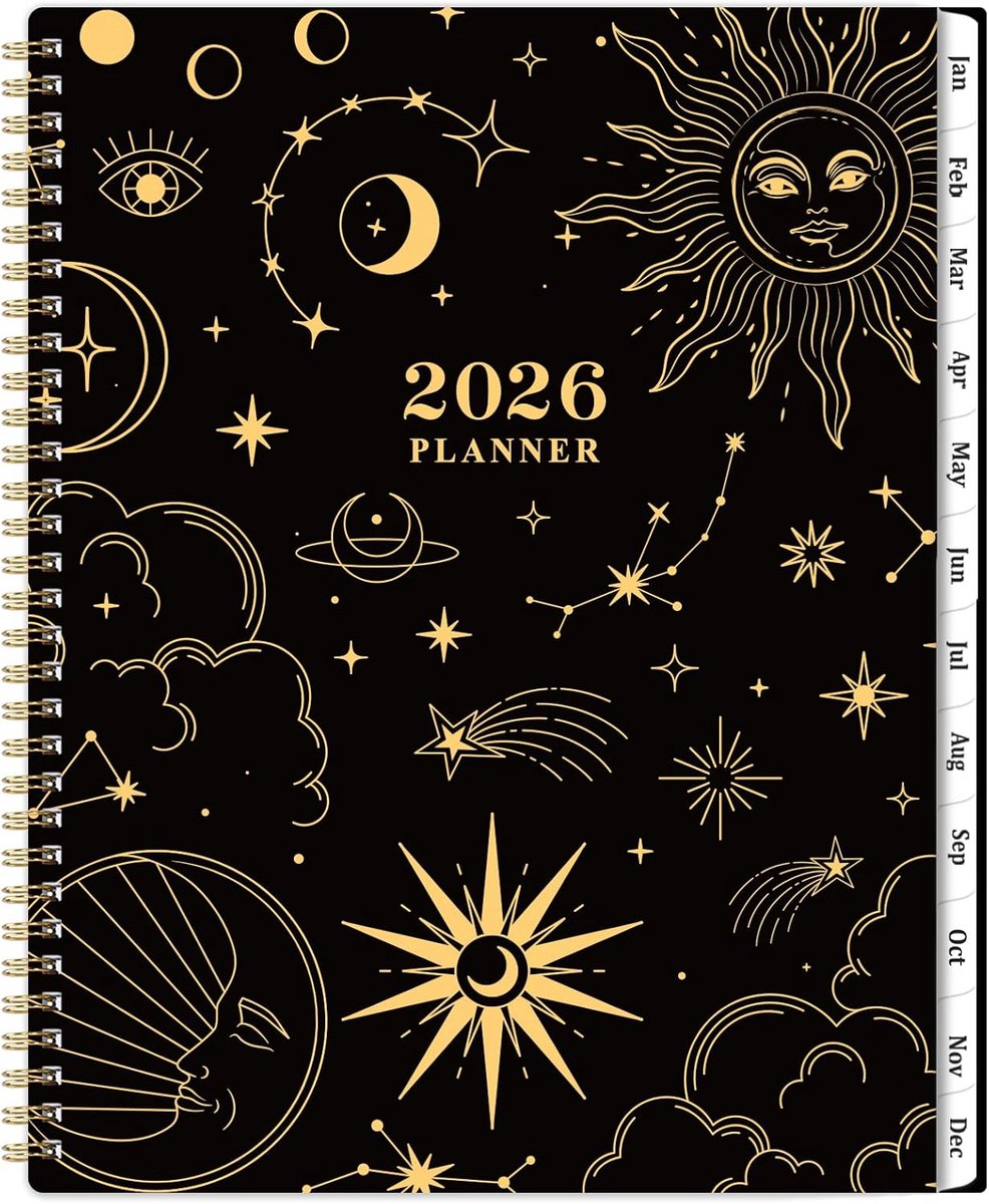 Agenda 2026 Weekplanner & Maandplanner Januari t/m December Grote Indeling 9x11 Inch
