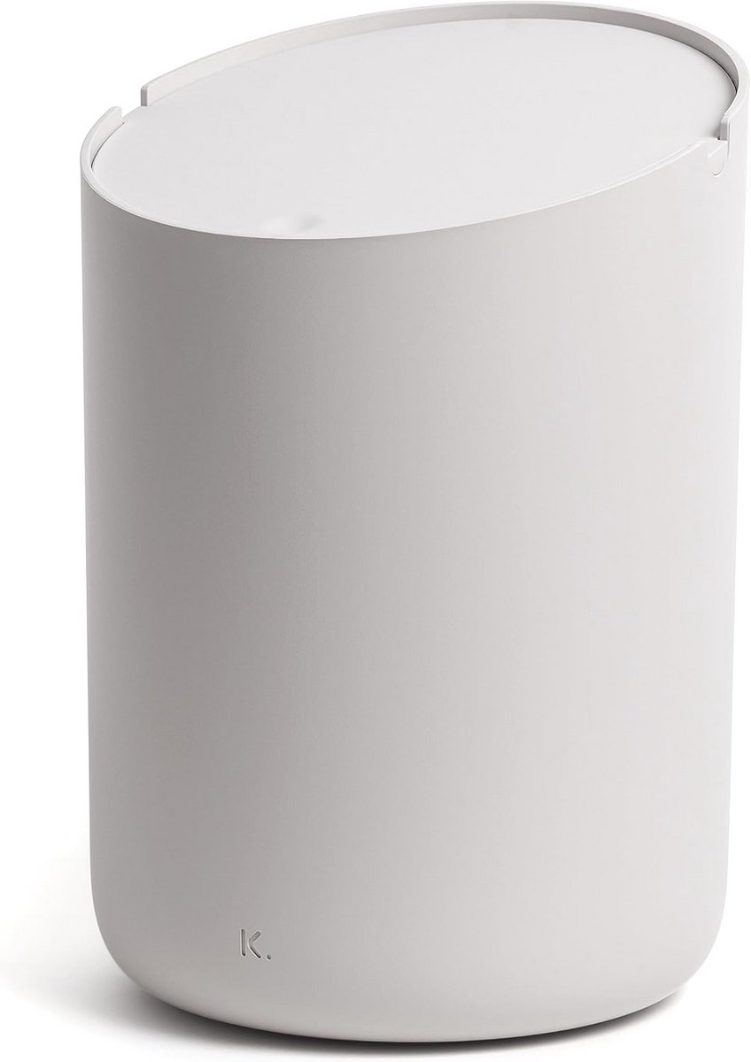 Kleine Tafelprullenbak 1.5L met Binnenbak - Antislip voor Badkamer, Keuken of Bureau