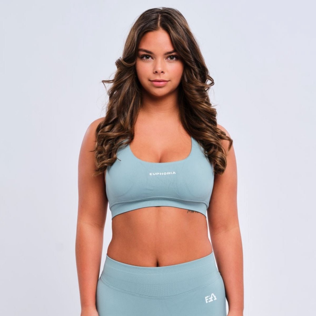 Euphoria Sport BH - Sportkleding Dames - Zonder Beugel - Uitneembare Pads - Vochtafvoerend - Groen - Maat L