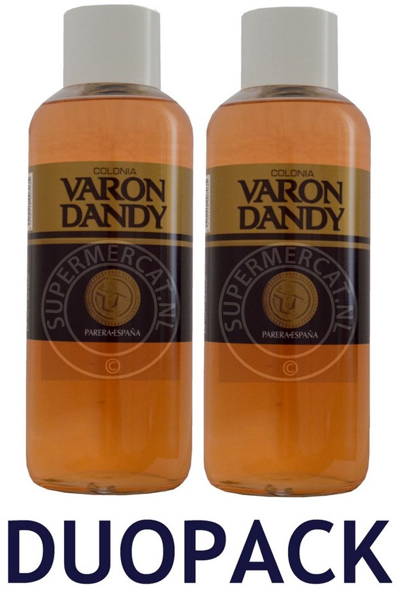 MULTI BUNDEL 2 stuks VARON DANDY Eau de Cologne 1000 ml
