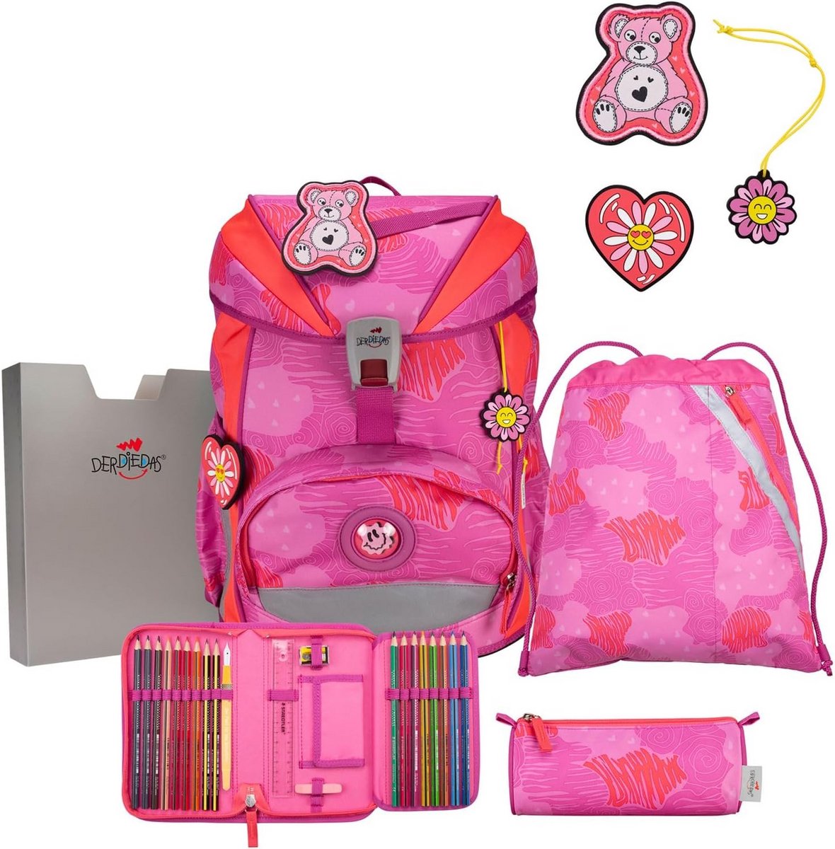 Ergonomische Schooltas Set 5-Delig voor Meisjes