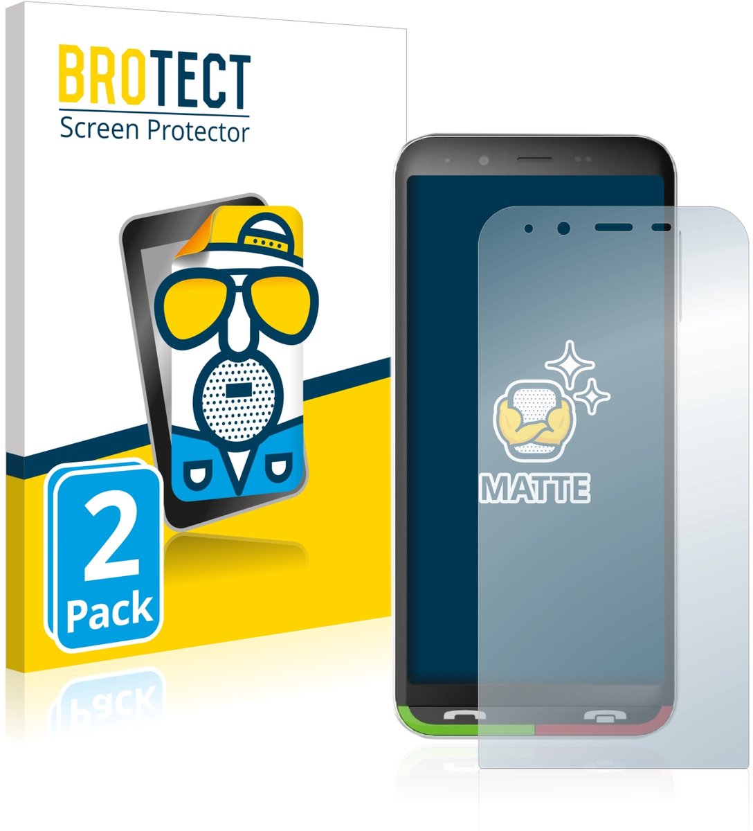 BROTECT - Screenprotector voor Emporia SuperEasy - Folie Beschermfolie matte 2 Stuks