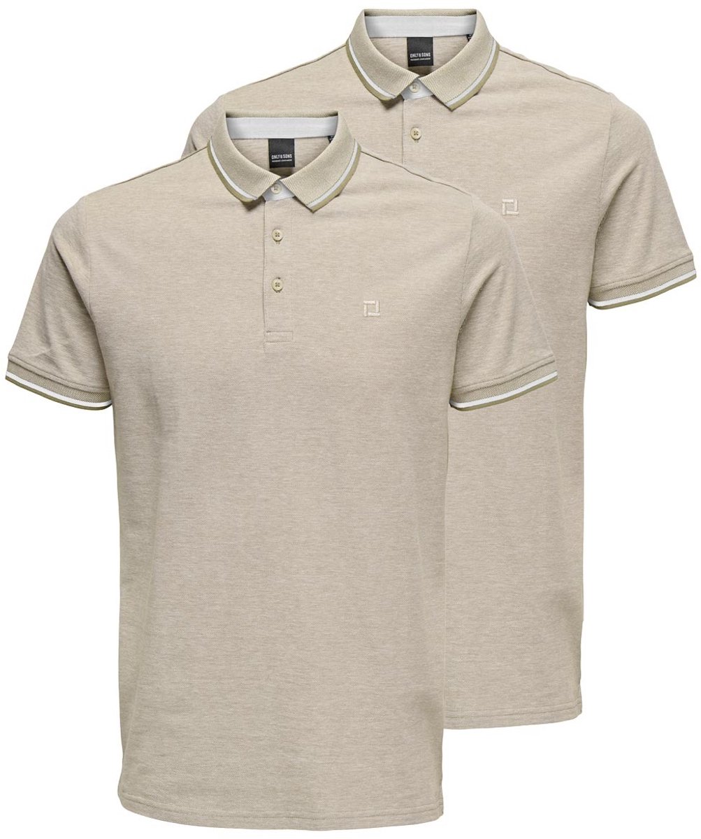 Only & Sons Heren poloshirt 2 pack Onsefletcher
