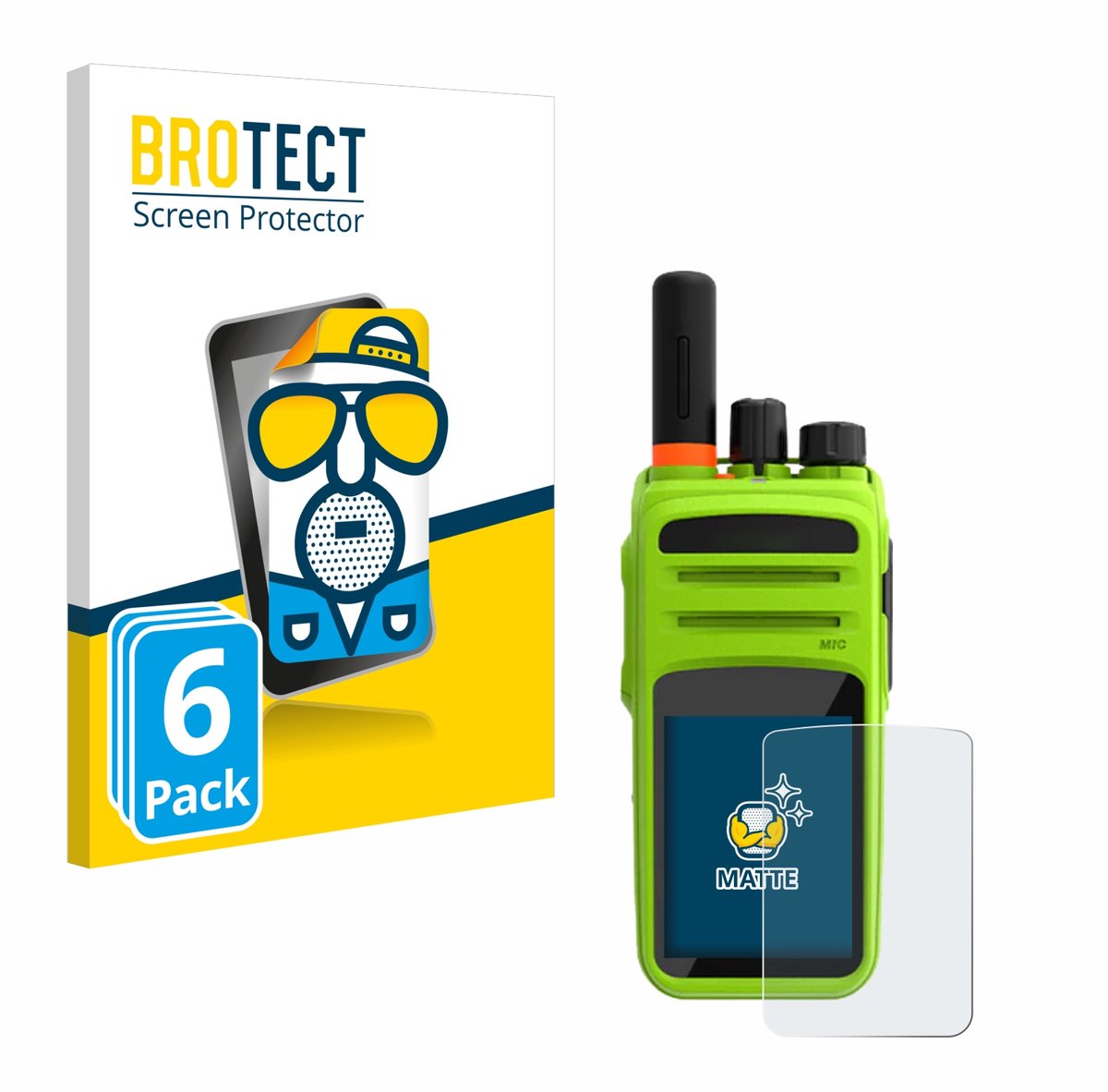 BROTECT - Screenprotector voor Talkpod N58 Plus - Folie Beschermfolie matte 6 Stuks