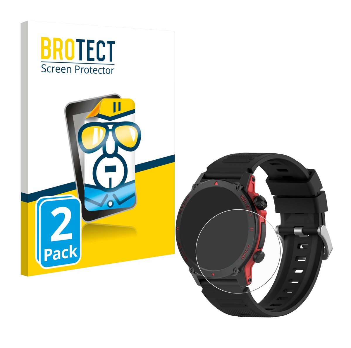 BROTECT - Screenprotector voor Popglory S136 - Folie Beschermfolie transparant 2 Stuks