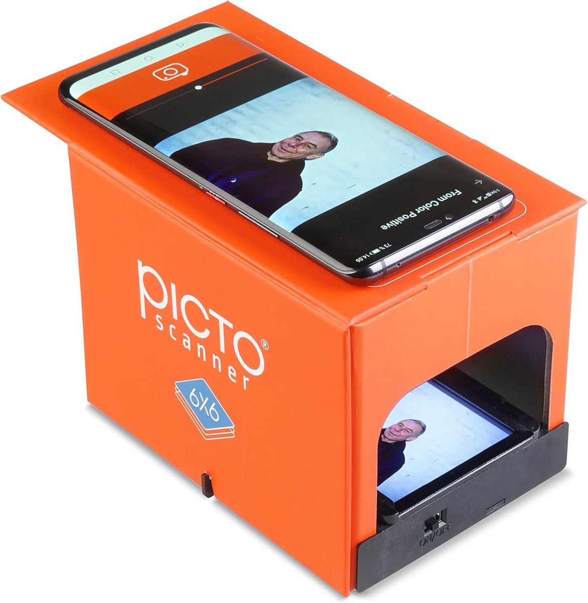 6x6 Filmscanner voor Negatieven en Dia's - Scannen met Smartphone en LED Verlichting