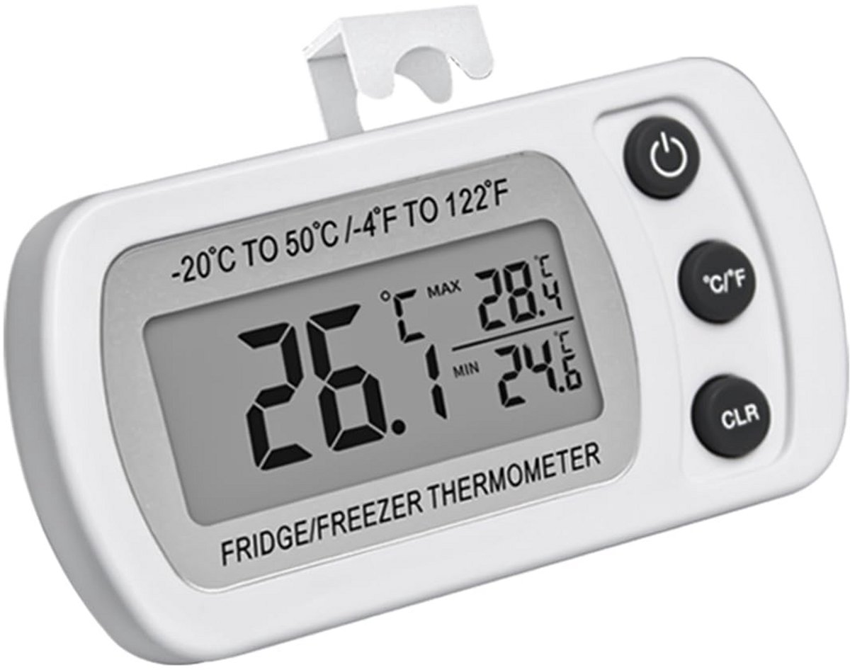 Waterdichte Digitale Koelkast Thermometer met Groot LCD-Scherm