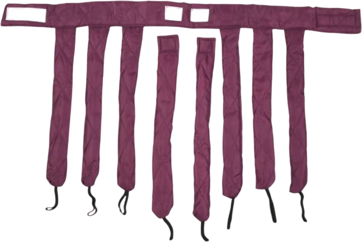 Flexibele Warmtevrije Haarkrultang – DIY Haarstylingtools, Krul Hoofdband, Zachte Slapen Krulstaven voor Vrouwen, Krultang Zonder Warmte, Nachtkrullen - Paars