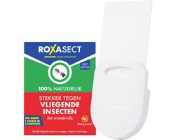 Roxasect UV Stekker tegen muggen en vliegende insecten - 100% natuurlijk - zonder insecticide - kind- en diervriendelijk - 1 stekker incl 2 plakstrips